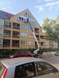 Fensteraustausch mit Kran