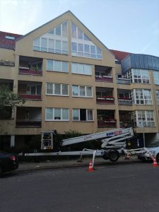 Fensteraustausch mit Kran