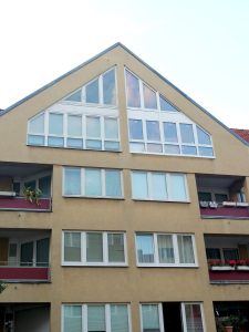 Fensteraustausch mit Kran