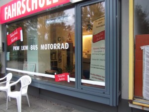 Schaufenster von rechts